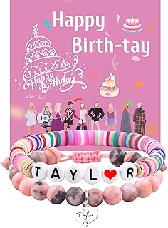 Taylor Birthday Gifts Bracelets, Taylor Merch, Bracelet and Birthday Card are the Best Birthday Gifts for Girls, Women, wife, Daughter, Granddaughter, Bestie, Siste