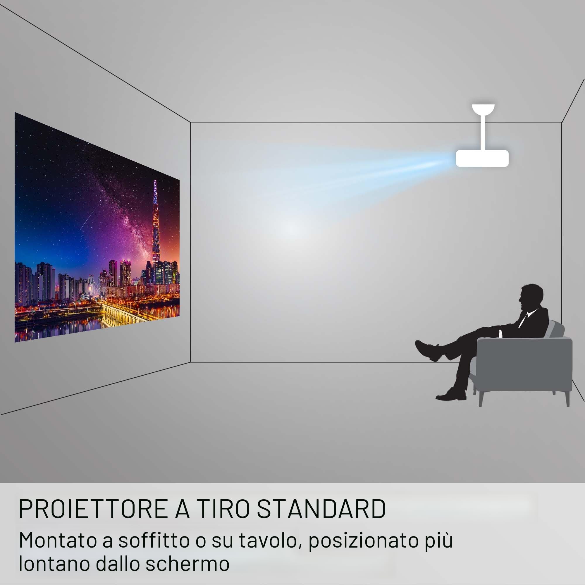 ViewSonic PX704HD Proiettore Full HD 1080p, 4000 Lumen ANSI, Contrasto 22.000:1, Immagine Fino a 300", Doppio HDMI, Alimentazione USB, Correzione Automatica Keystone V, Per Casa, Ufficio e Aula