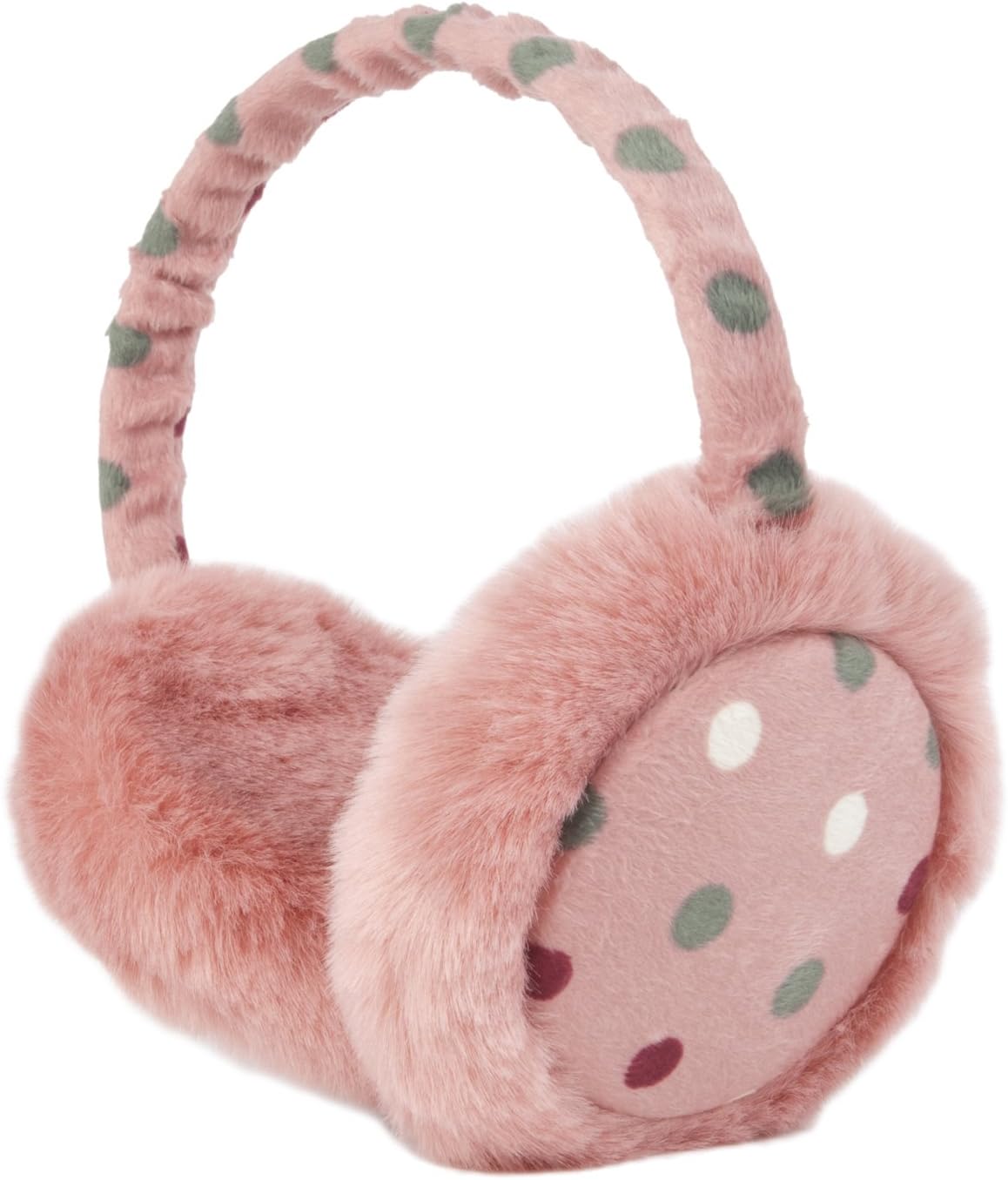 Momo Grow"Katie" Polka Dot Earmuffs (Adult & Kids) - Pink