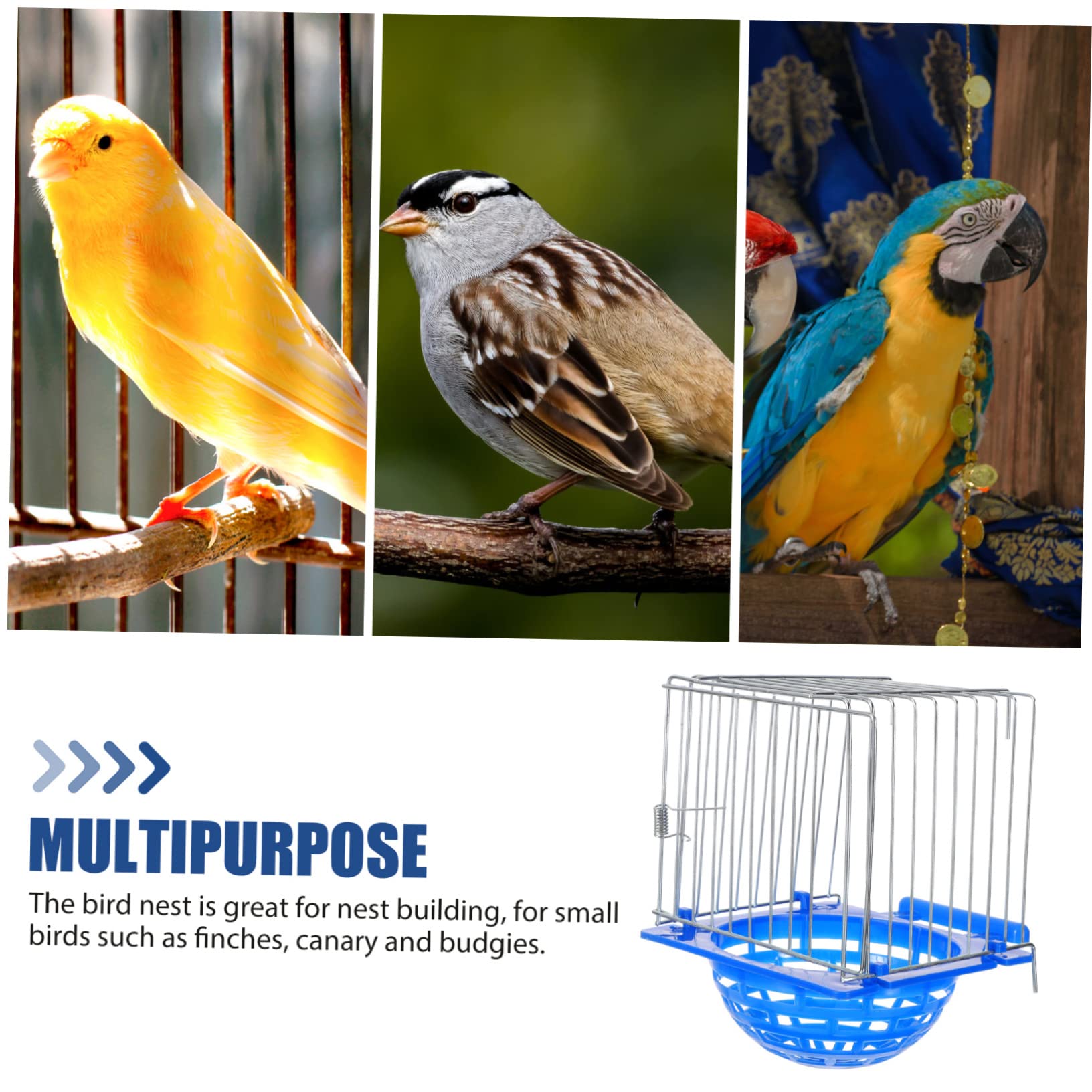 YARNOW 3 Pièces nid d'éclosion nid de Perroquet Oiseau nid de canaris couveuse incubateur Cage à Oiseaux Refuge pour perroquets nid d'oiseau pour Cages Le nid d'oiseau volière Support
