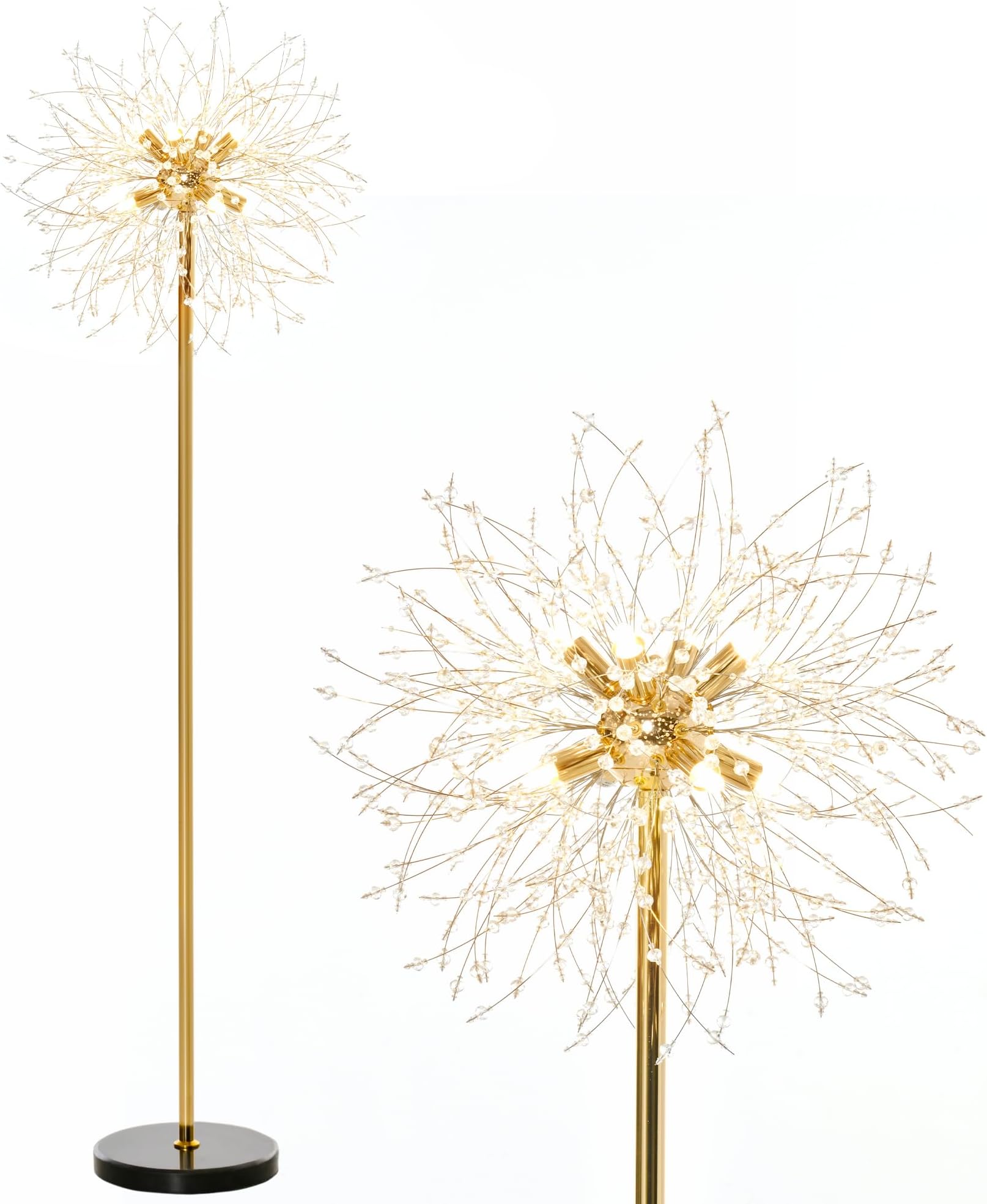 HOCO Floor Lap, Crystal Fireworks Standing Lap, Etal Golden Pole Tree Lighting With Foot