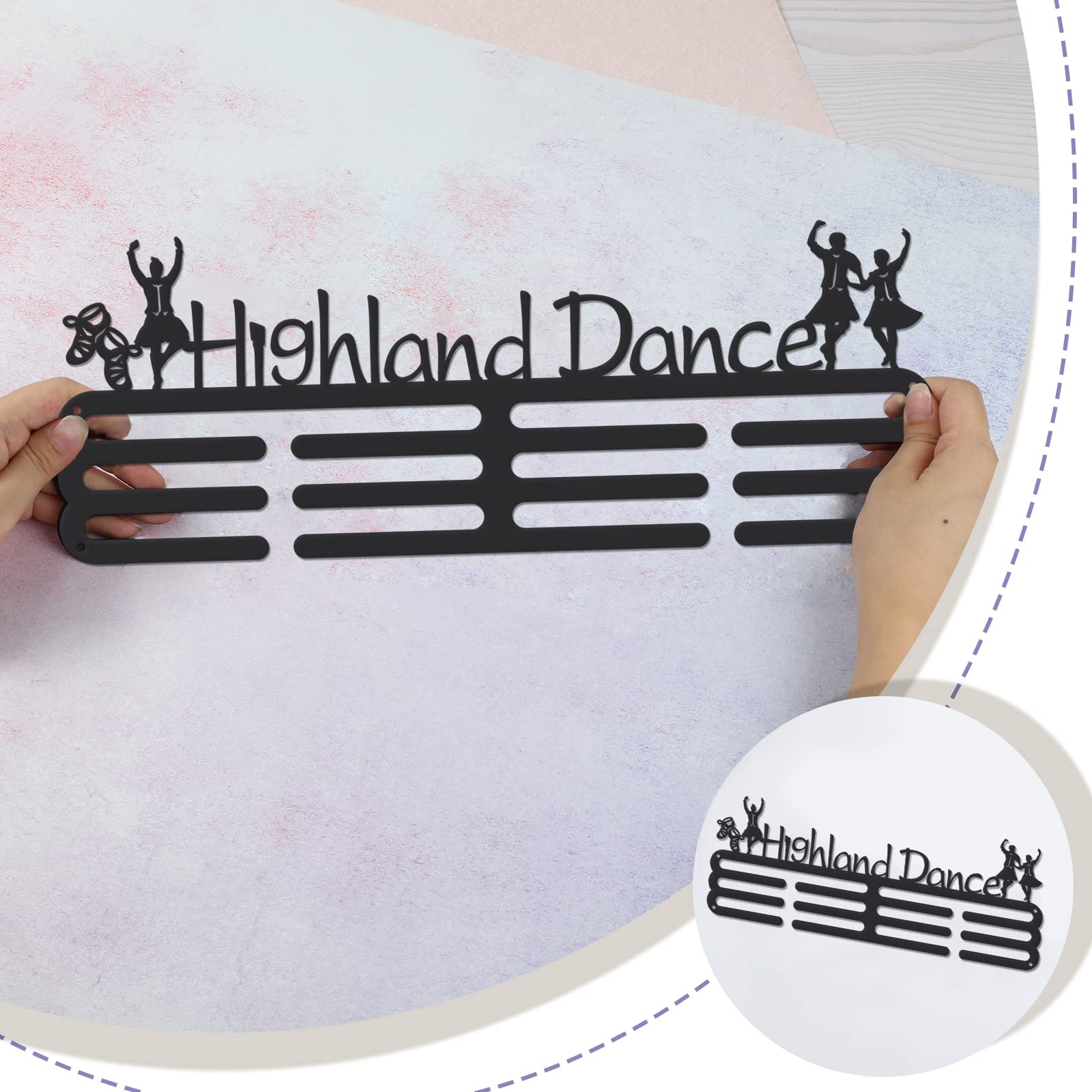 SUPERDANT Porta Medaglie Da Parete - Espositore 6 File Per Ginnastica - Foto 3