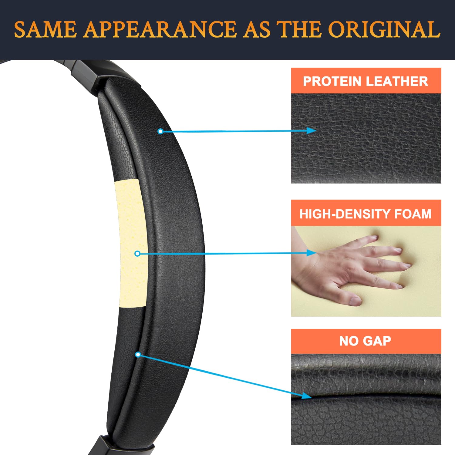 SOULWIT Bandeau Couverture pour Bose OE1 on-Ear Casque (ne Convient Pas au QC3), Pièce de Rechange pour Headband