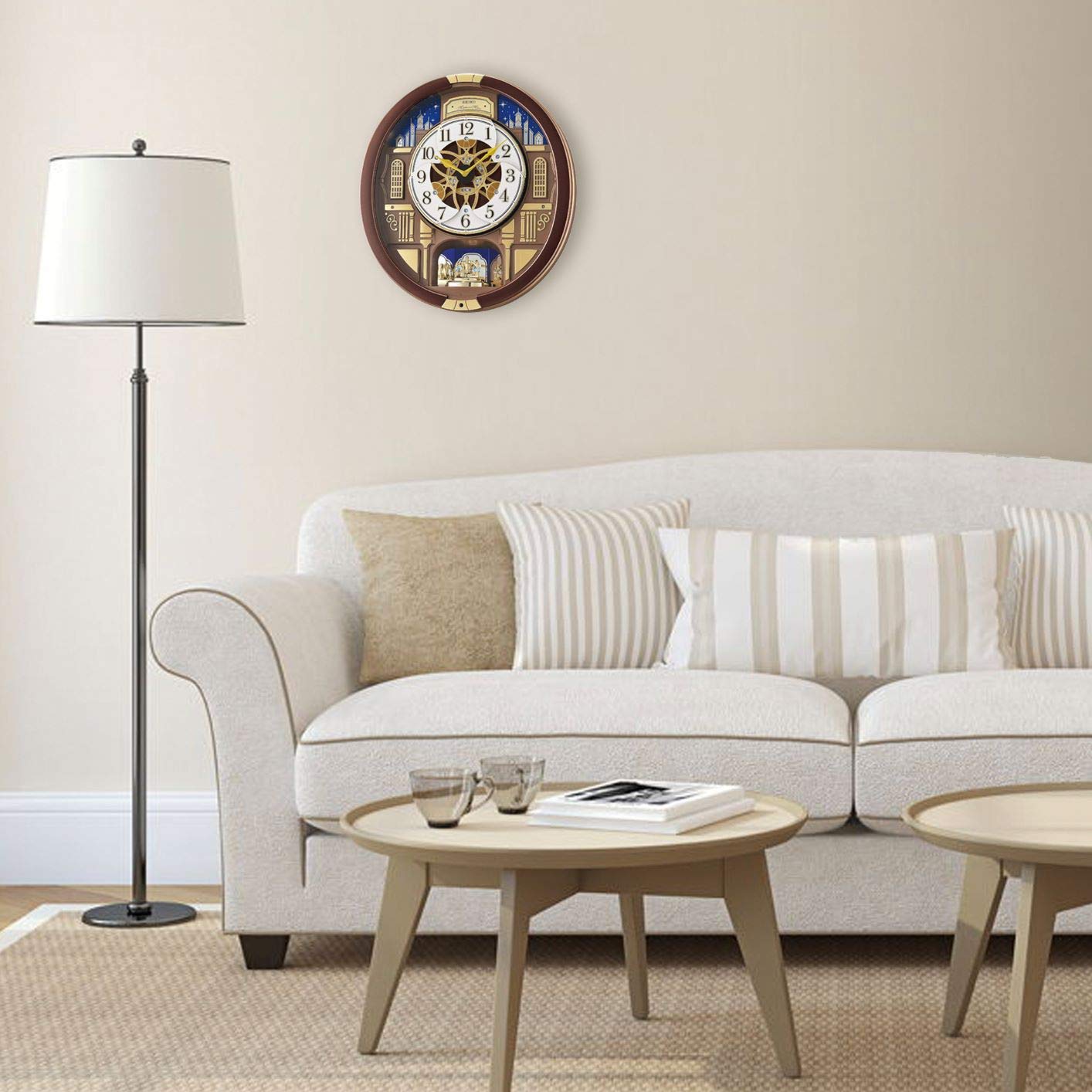 SEIKO Melodies in Motion Musical Wall Clock with Rotating Pendulum Buy