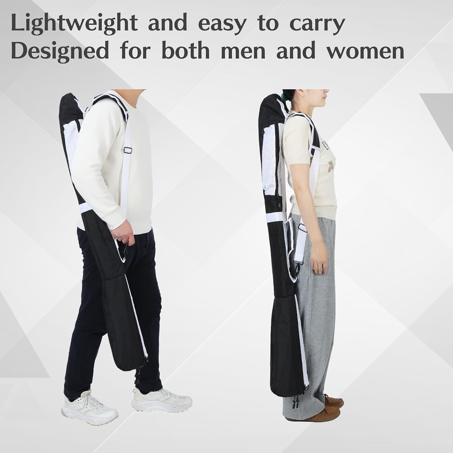 Portable Sunday Golf Bag, Lightweight Foldable Golf Club Carry Bag with Strap, Waterproof Small Golf Bag for Practice, Unisex