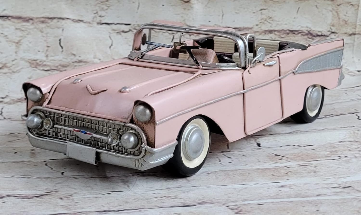 1957 Vintage Car BEL AIR Nomad Pink Home Improvement 1/10 CAR Collector Edition Artwork Gift Decor Handmade by Think Bronze