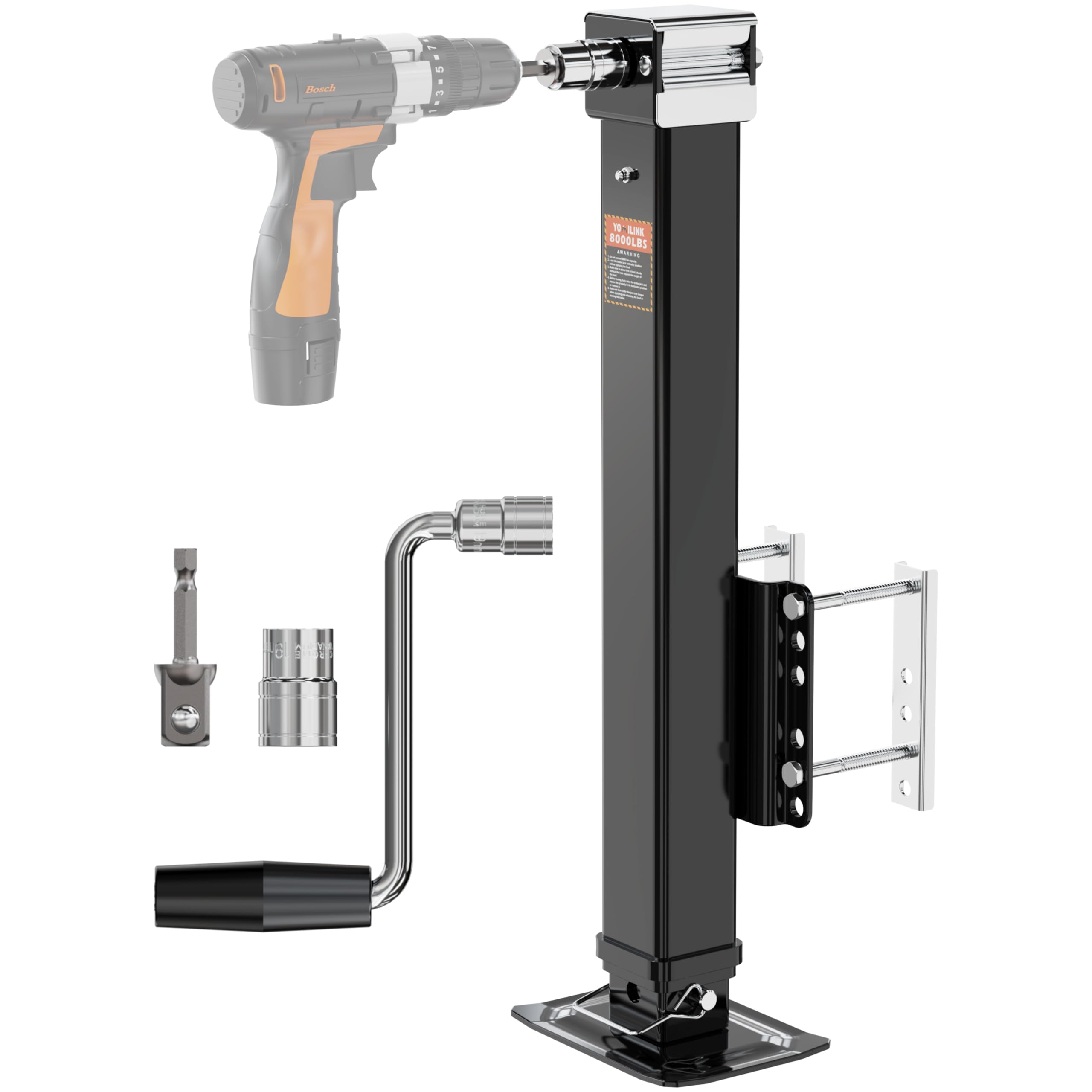 YOMILINK Upgrade 8000 lbs Trailer Jack - exterior | Mubboo