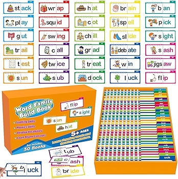 30本识字韵律翻翻书和字母卡片儿童幼儿园学习游戏礼盒