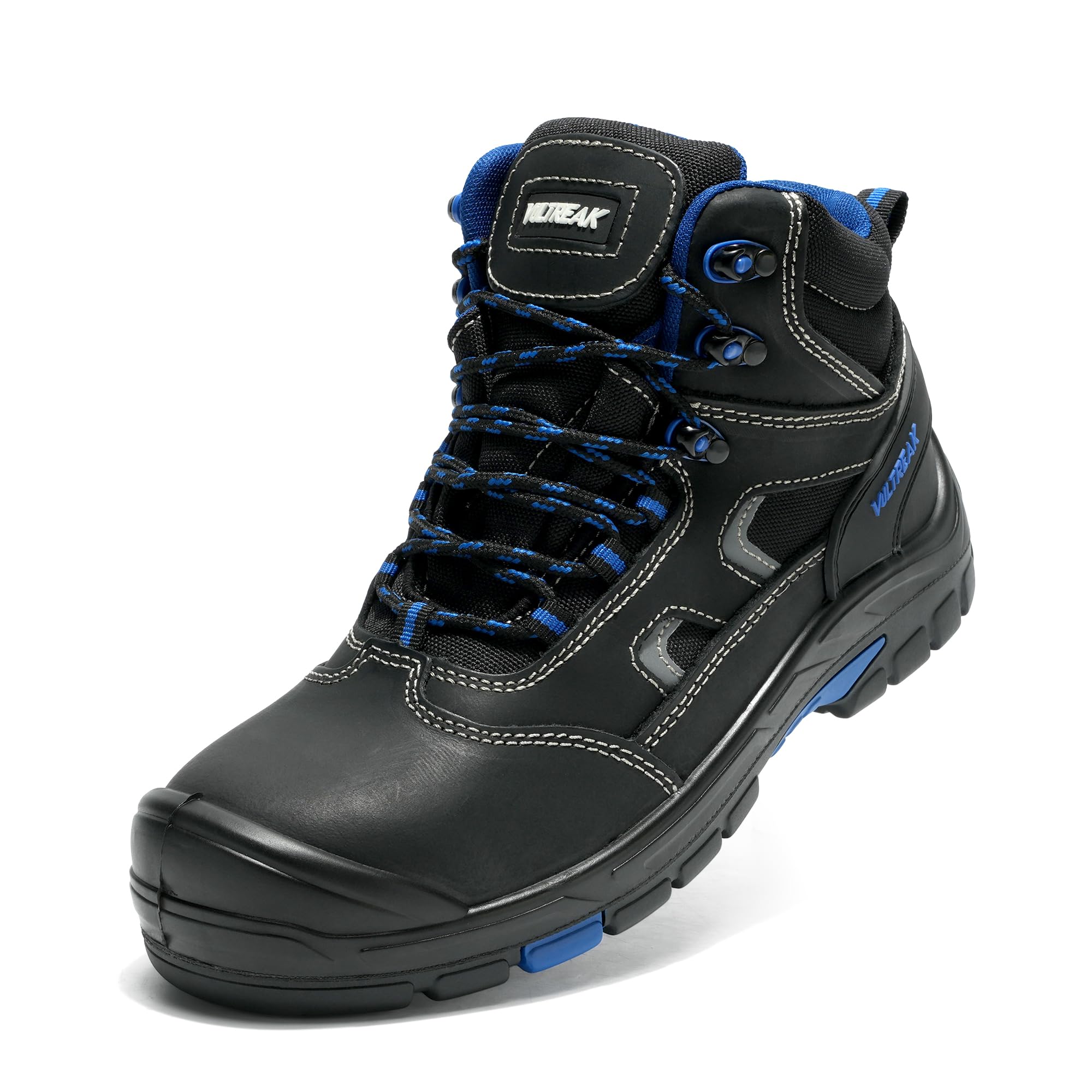 S1P Sicherheitsschuhe, Sicherheitsschuhe mit Stahlkappe, Arbeitsschuhe Herren, Antistatische Kevlar Zwischensohle
