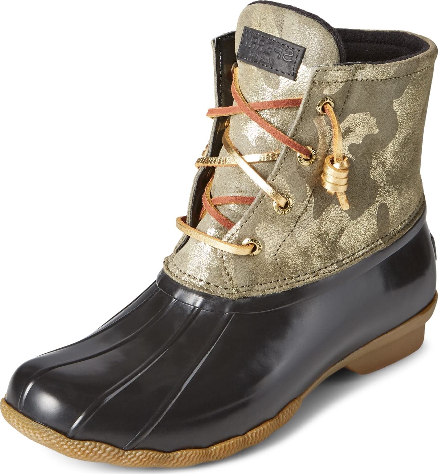 Sperry Womens Saltwater Snow Boot Olive Camo 8 5
