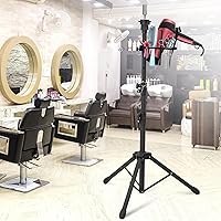 Vista 2 de Klvied Soporte de peluca con trípode mejorado, soporte de cabeza de maniquí ajustable de doble bloqueo, soporte de cabeza de peluca de metal