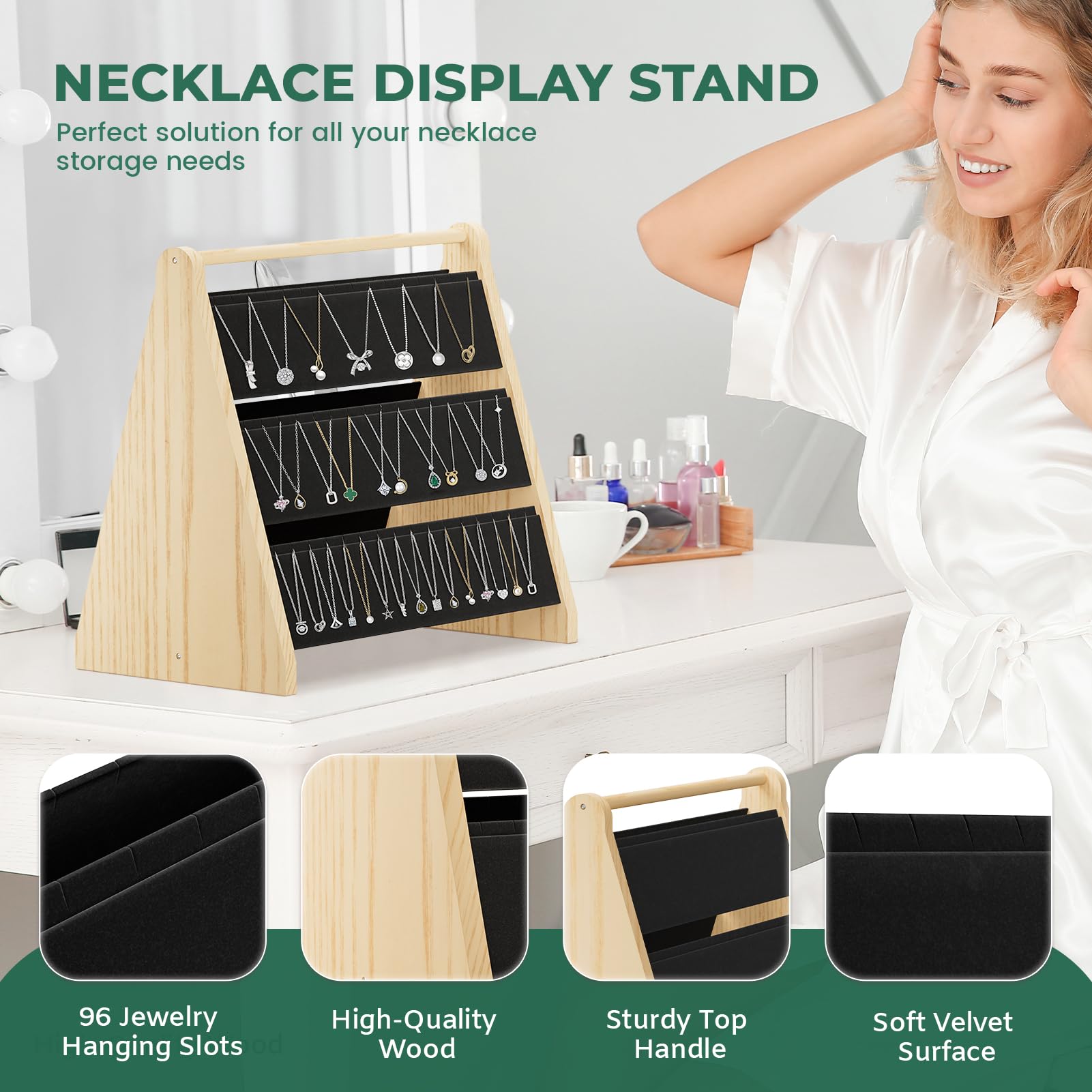 Amazon.com: EsLuker.ly Brown Rotating Earring Display Holder Stand for  Vendors and Necklace Display Stand for Selling : Clothing, Shoes & Jewelry