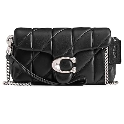 COACH Quilted Pillow Leather Tabby Wristlet With Chain Clutch Women