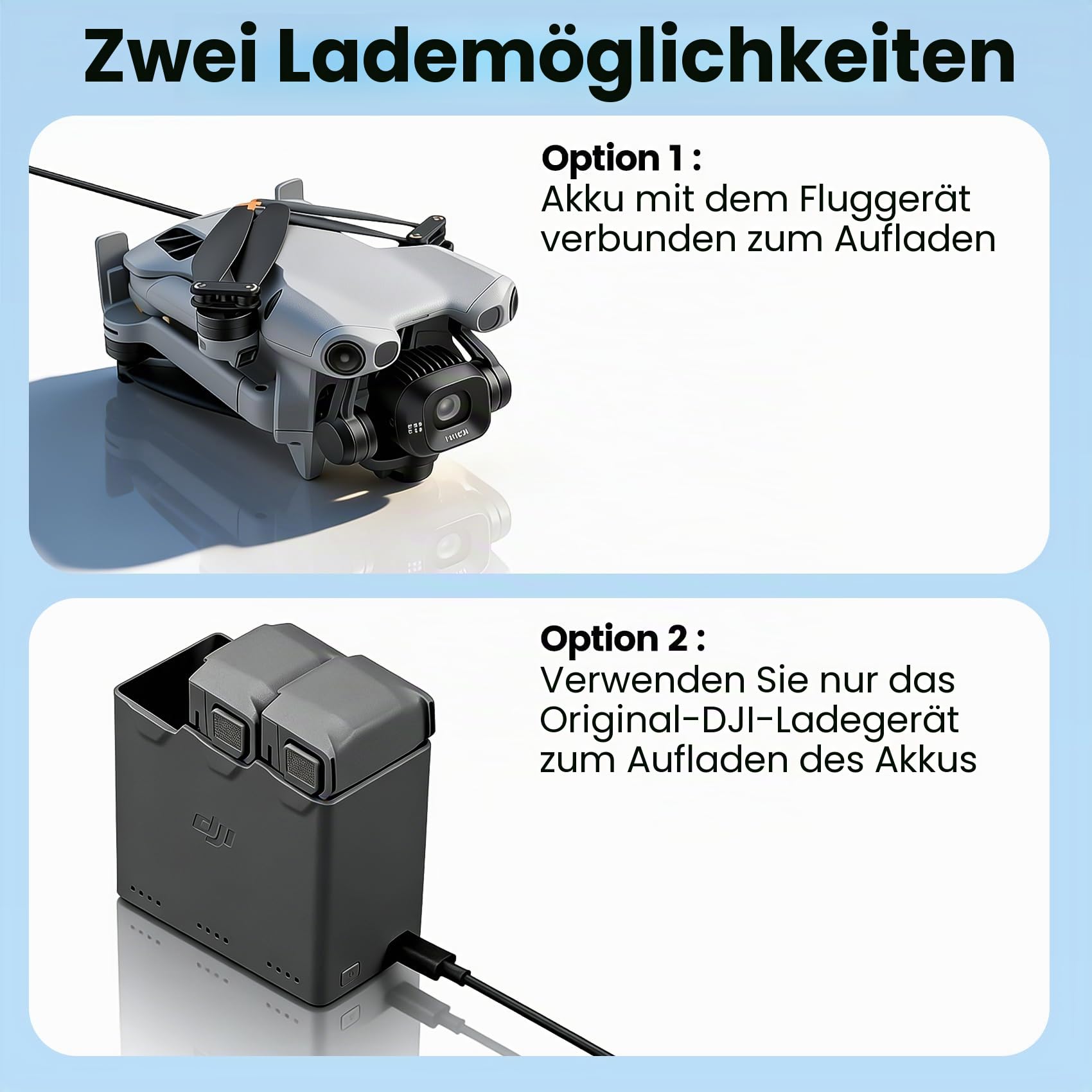 COOLSHOW Intelligent Flight Mini 5 Pro/4 Pro/Mini3 Serie Akku 2er-Pack 5000 mAh Bietet 52 Minuten maximale Flugzeit Kompatibel mit DJI Mini 5 Pro/Mini 4/3/3 Pro Plus