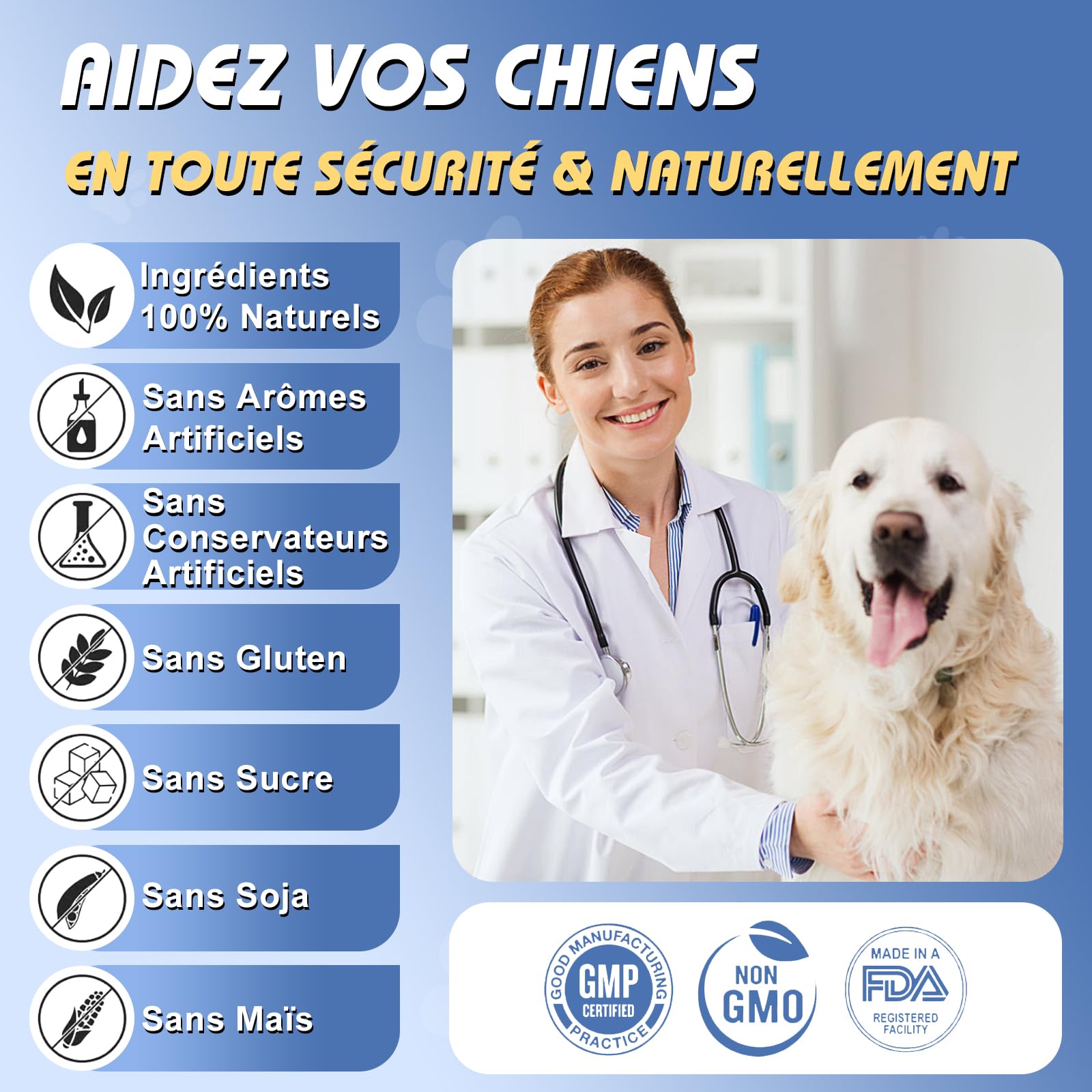 Flea and Tick Chewables for Dogs |Anti Puces & Tiques | Compléments Alimentaires Premium pour Chiens | Omega 3, Probiotiques Marque Britannique – Formule Vétérinaire| Poulet | 300g