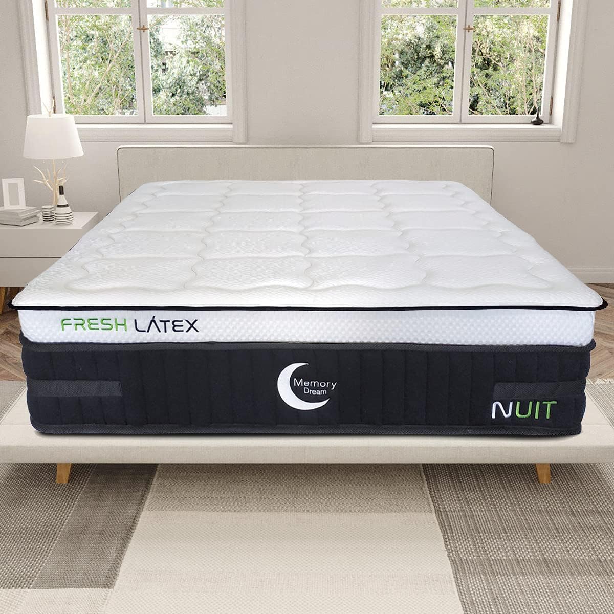 Colchón Memory Foam En Caja 10 Años Garantía NuitFresh Latex