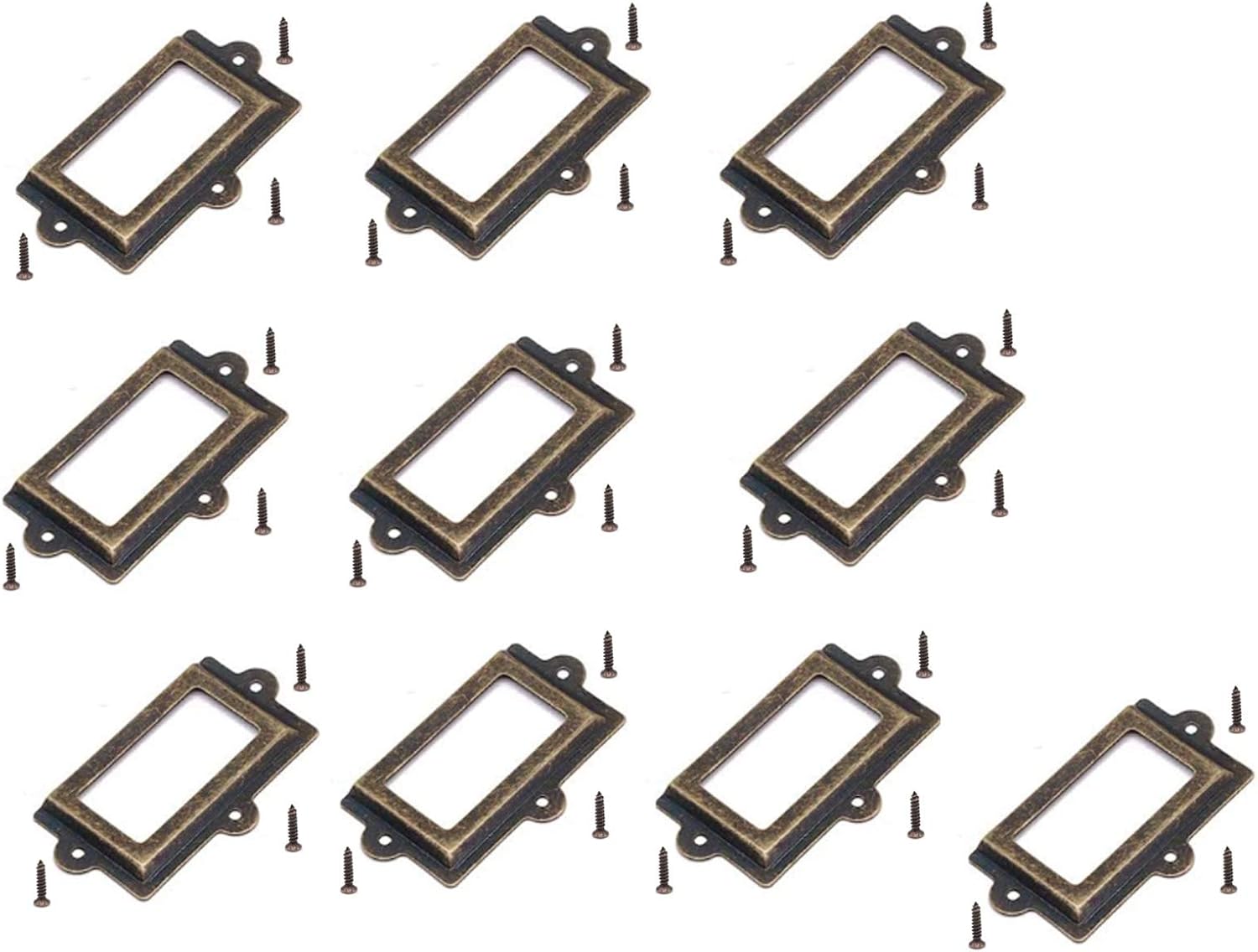 10 Pieces Large 107mm60mm Card Holder Drawer Pull/Label Frames Card