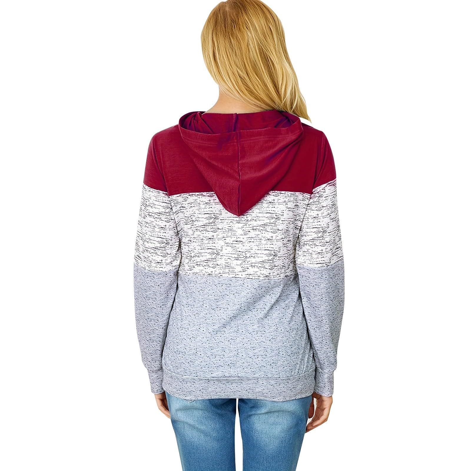 Maglione da allattamento da donna, in cotone, a maniche lunghe, tinta unita, con collo alto, a doppio strato, per allattamento e allattamento