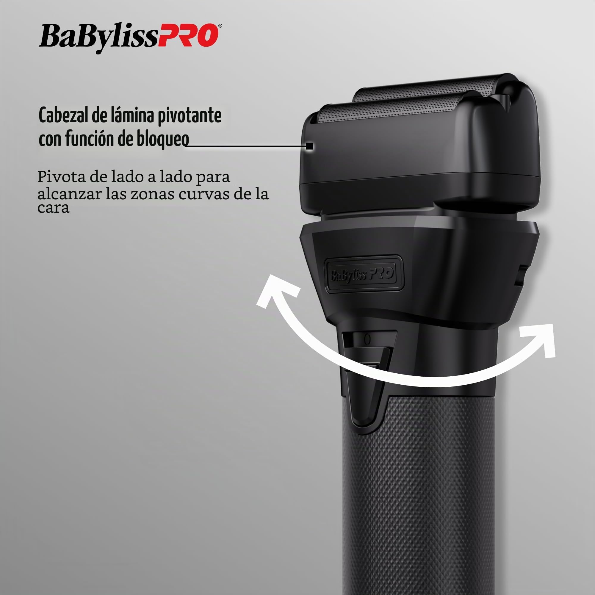 BaBylissPRO FXONE BLACKFX - Maquinilla de afeitar de doble lámina metálica