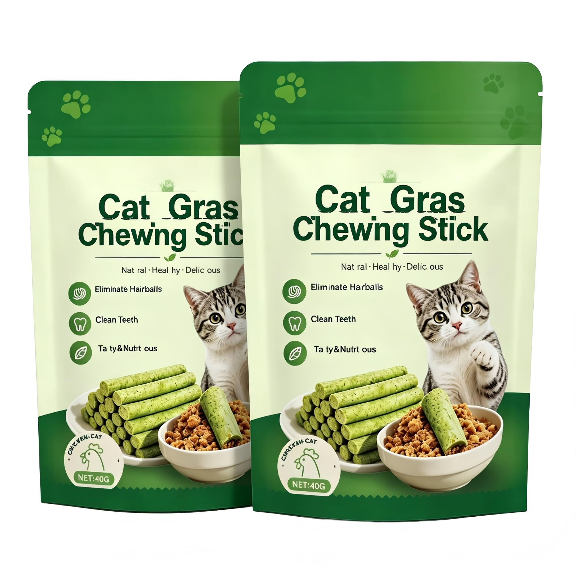 Hierba para gatos purificadora que elimina bolas de pelo en barra 3