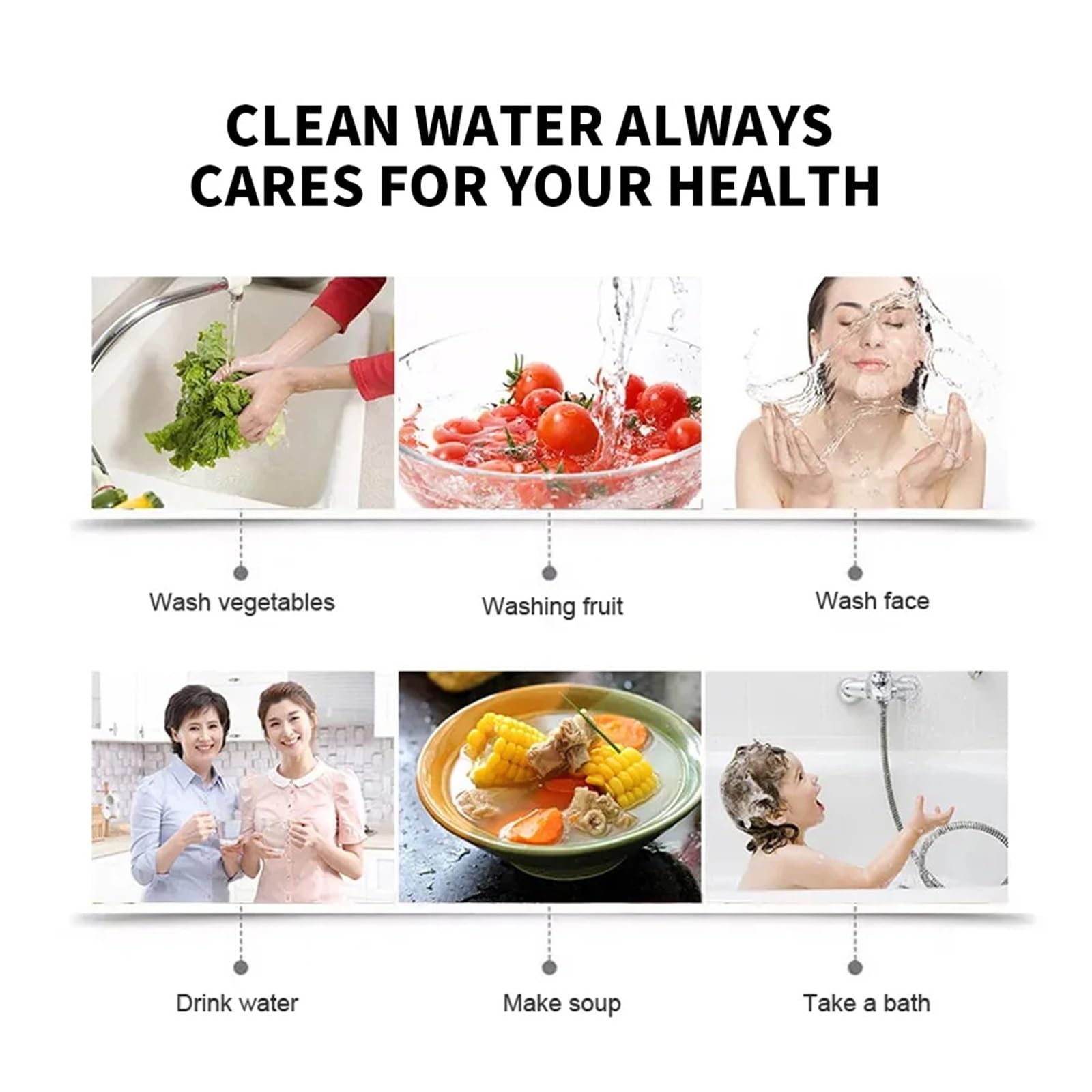 Sistema de filtro de agua RO for toda la casa de 10 pulgadas | Reemplazo del filtro de agua(2pcs)