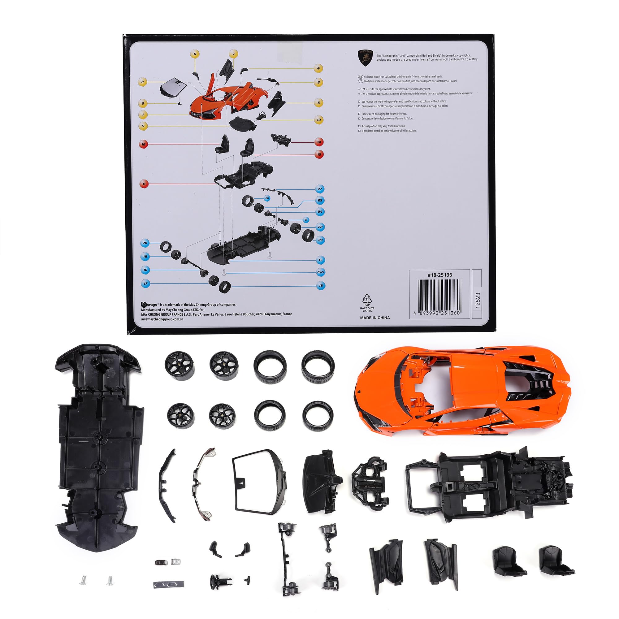 Image secondaire de Kit d'Assemblage Lamborghini Revuelto 1:24 - Modèle Détail Officiel