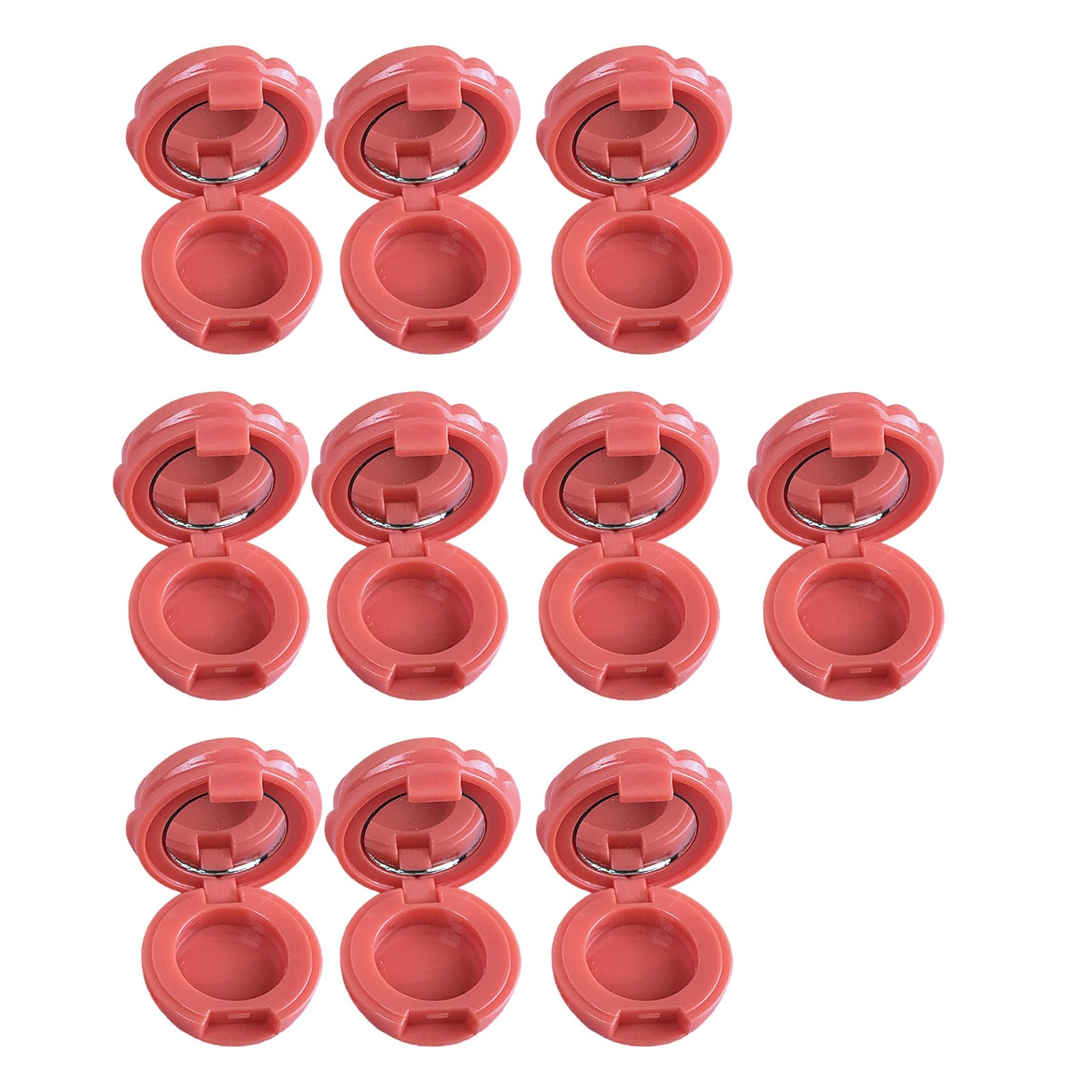 10 Pieces Lipstick Refillable Container with Rose Shape and Leak Proof Design Portable Cosmetic Jars for Travel Travel Makeup Containers