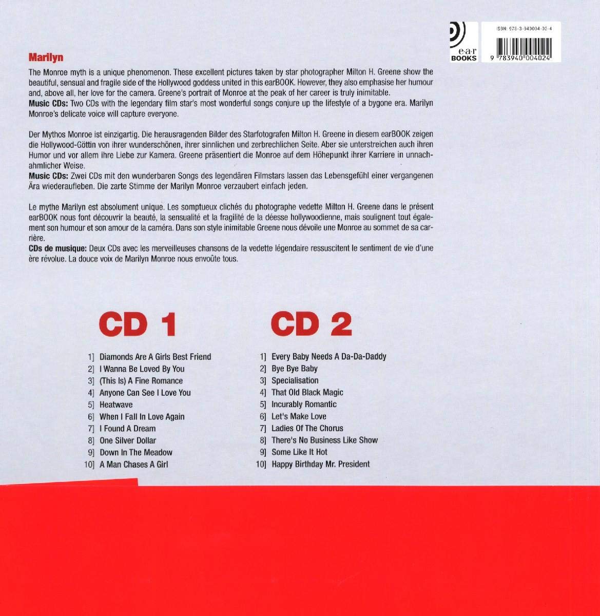 Marilyn Monroe - Fotobildband inkl.2 Musik-CDs (earBOOK) (earBOOKS)