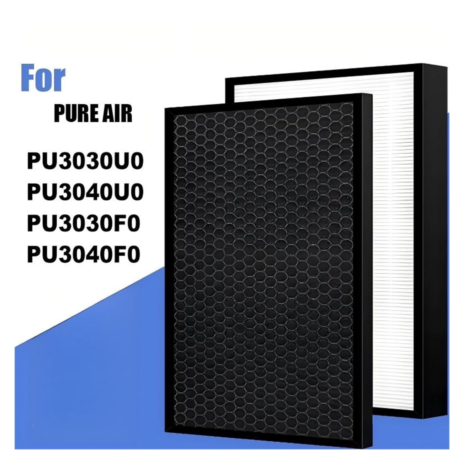 Zapasowy Filtr Węglowy 2w1 Czyste Powietrze, Compatible With Rowenta, Dla XD6231U0 XD6231F0 PU3030U0 PU3040U0 PU3030F0 PU3040F0 Czyste Powietrze