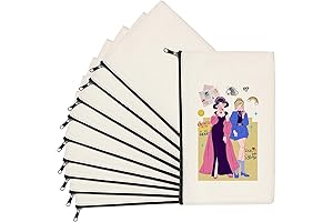 Customizable Sublimation Blank Canvas Makeup Bags for DIY Heat Transfer