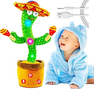 Dans eden konuşan kaktüs bebek oyuncağı, ses şiddeti…