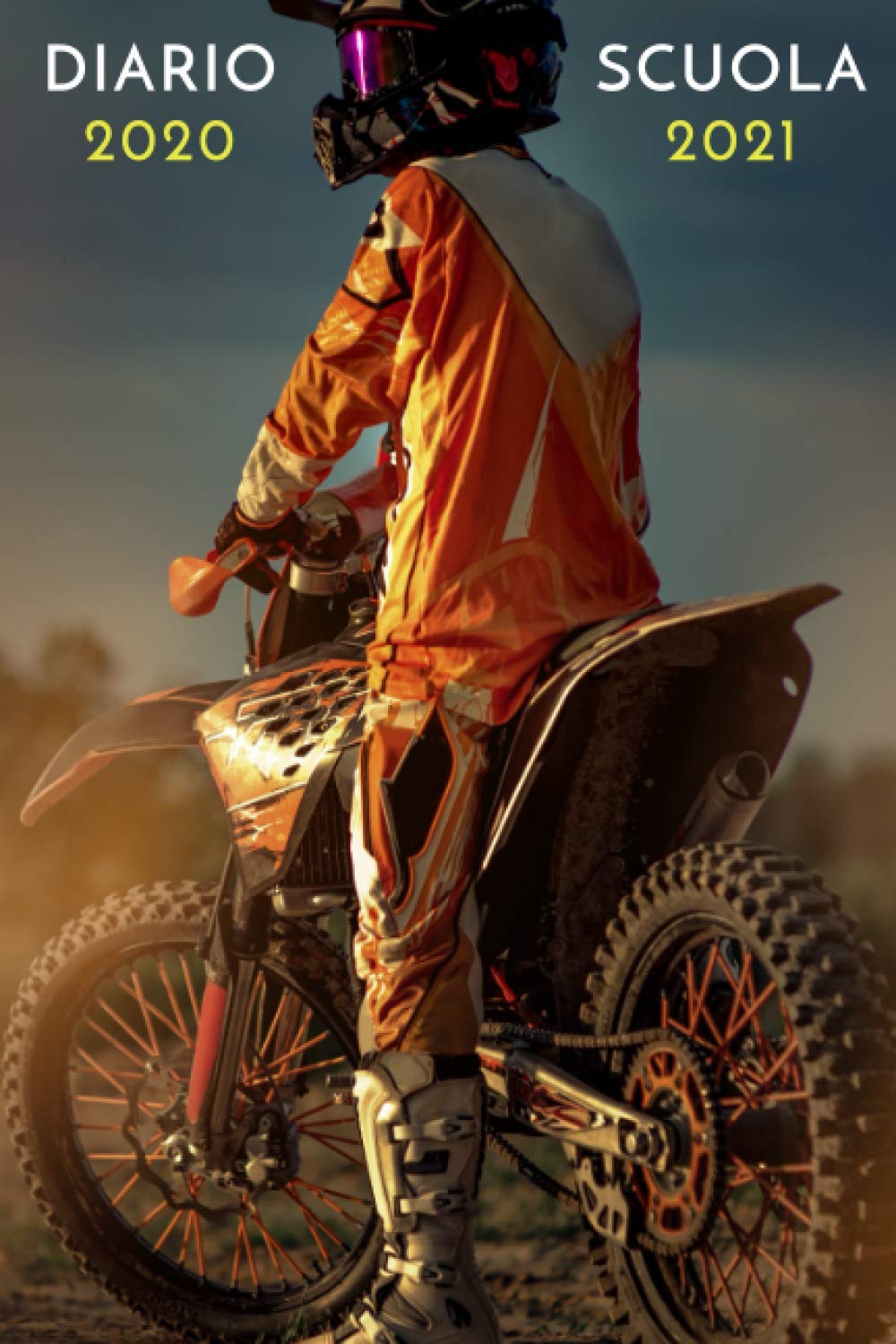 diario scuola 2020 2021 motocross: diario scolastico 2020 2021 moto - agenda settimanale 2020 2021 - settembre 2020 2021 - calendario - materiale scolastico elementare superiori medie