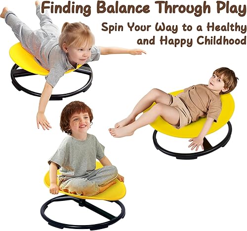 Miniatura 78 de Silla giratoria sensorial para niños con autismo a partir de 3 años, silla giratoria para niños con TDAH, sillas sensoriales para niños autistas,