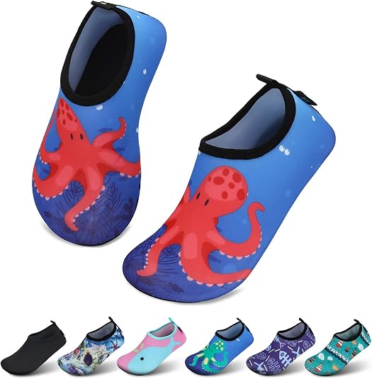 SAGUARO Kinder Badeschuhe Mädchen Schwimmschuhe Junge Schnell Trocken Outdoor Aqua Schuhe Pool Yoga，21-35EU
 – Amazon Angebot