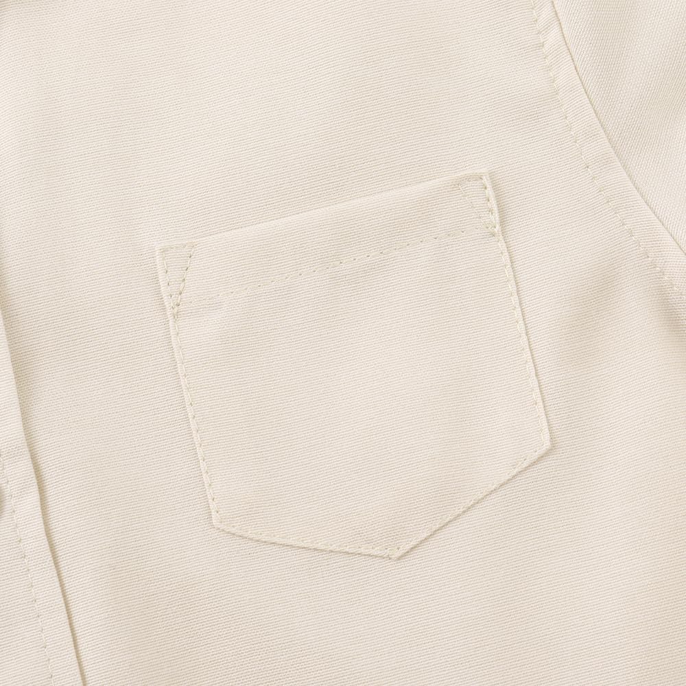 Spring&Gege Boys' Long Sleeve Dress Shirts Formal Uniform Oxford Solid Classic Collared - Image 4