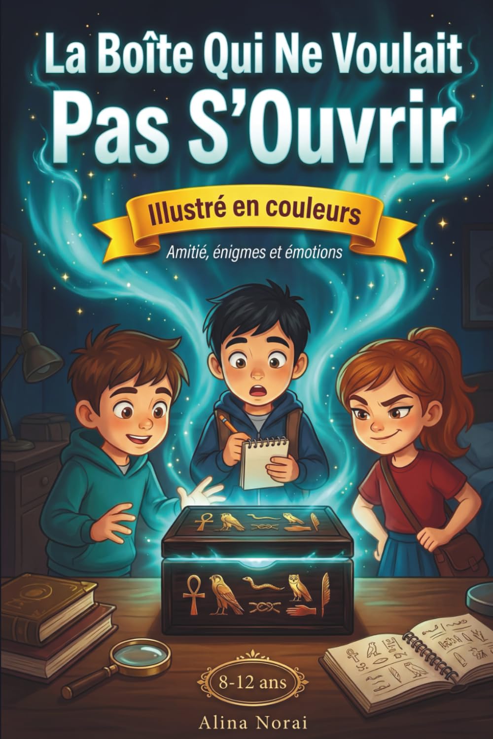 La Boîte Qui Ne Voulait Pas S’Ouvrir: Un roman d’aventure et d’enquête illustré en couleurs pour enfants de 8 à 12 ans – Amitié, énigmes et gestion des émotions (CM1, CM2, 6e)