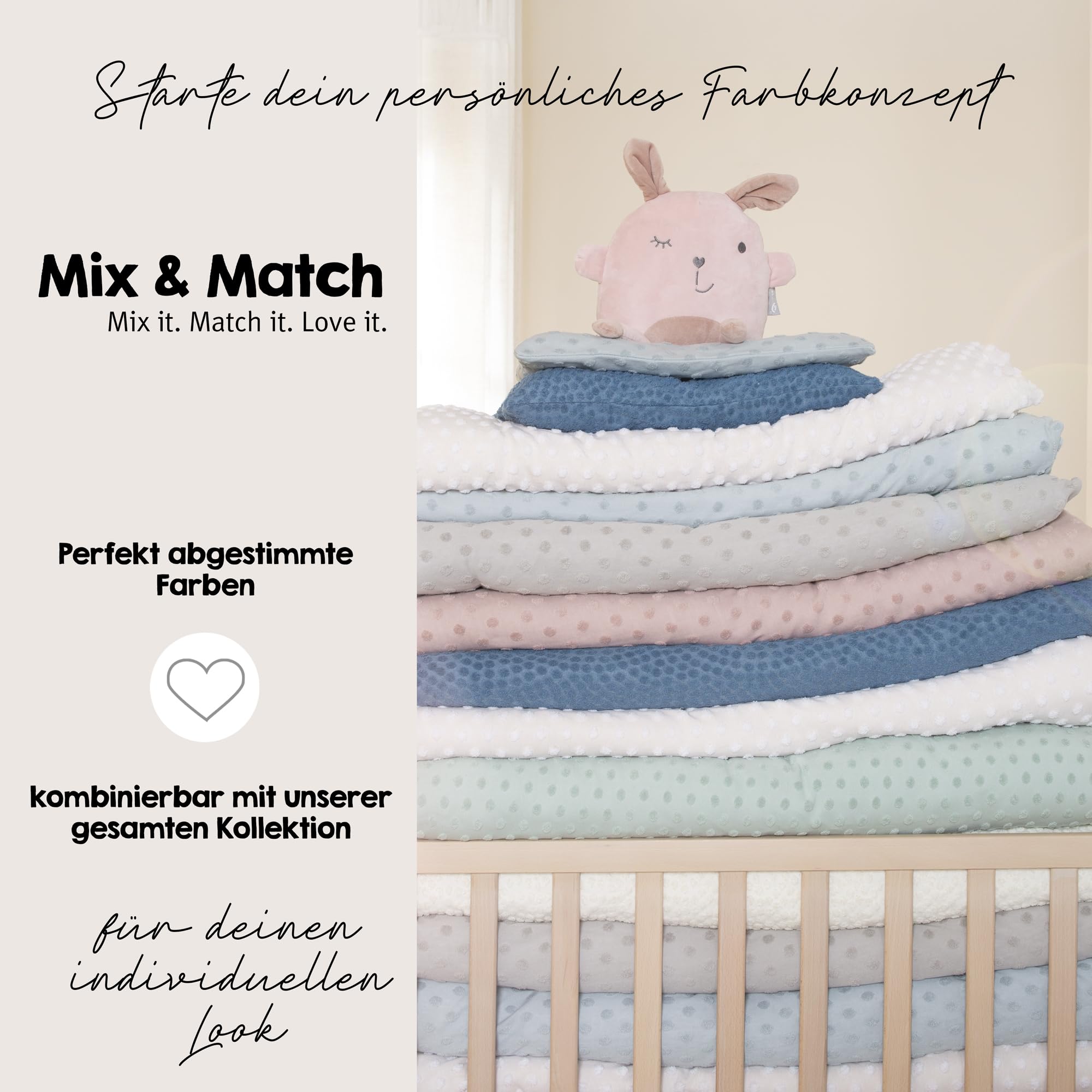 roba Coprimaterassino Fasciatoio Frosty Almond - 75 x 85 cm - Elastico - Traspirante - Morbido - Cotone BIO - Certificato GOTS e Oeko-Tex - Beige