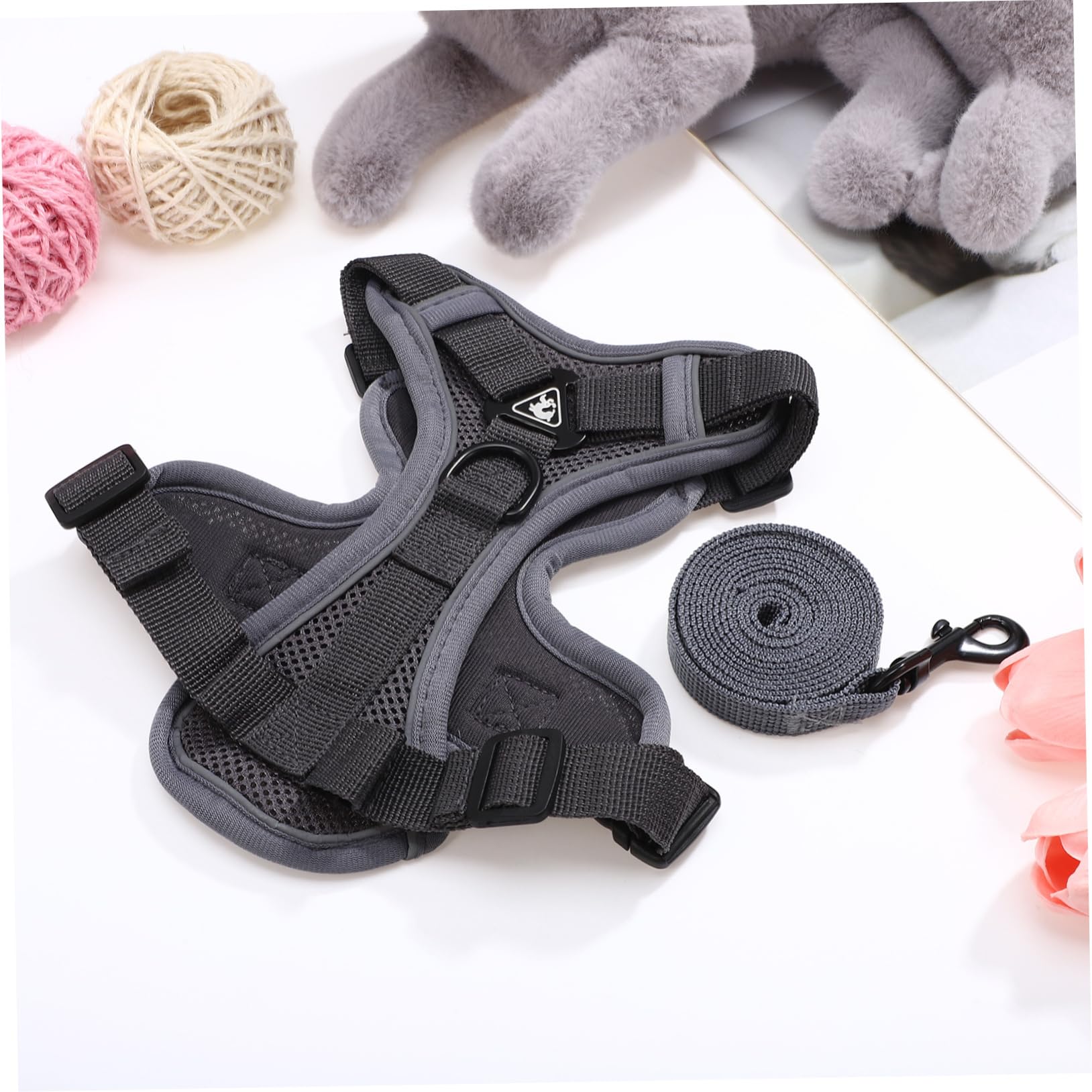 Kisangel 3stücke Puppy Für Kleine Hunde Und Katzen Verstellbares Und Reflektierendes Geschirr Mit Für Sicheres Und Bequemes Gassigehen Im Freien Atmungsaktiv Elastisches Design