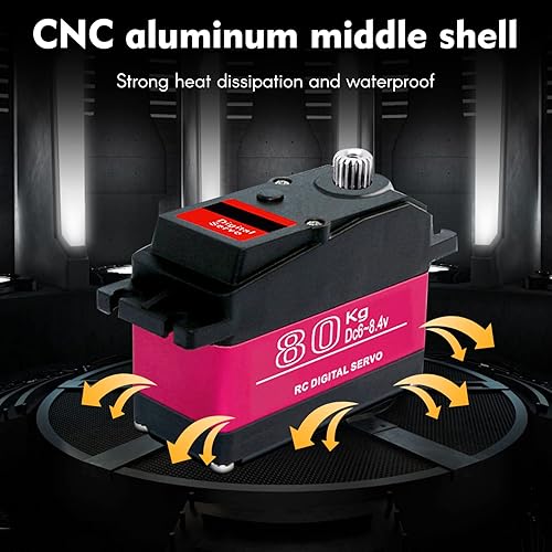 Miniatura 10 de GoolRC Servo digital 176.4 lbs Metal Gear 270 de alto par Servo Digital Servo de alto par de torsión impermeable reemplazos para 15 HSP HPI RC Car