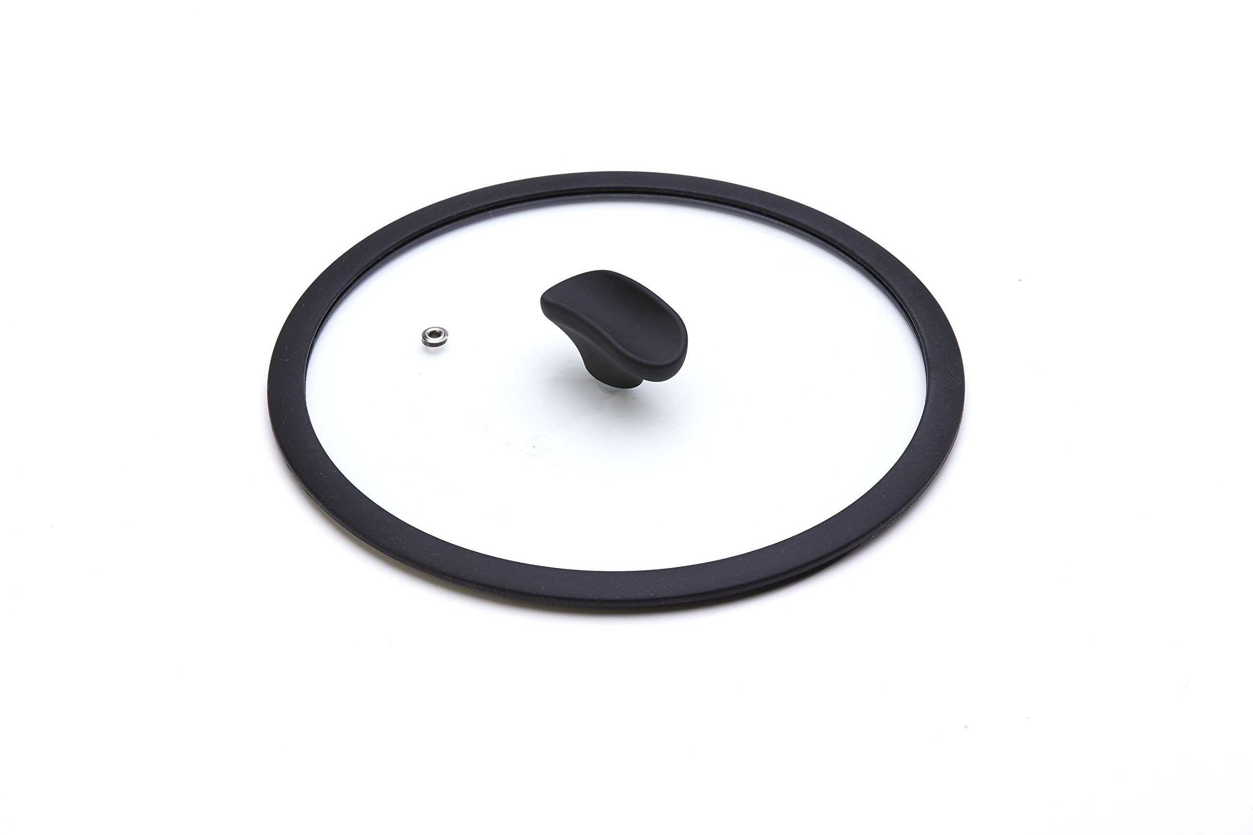 Moneta Tempered Flat Lid with Silicone Edge 30 cm, Glass
