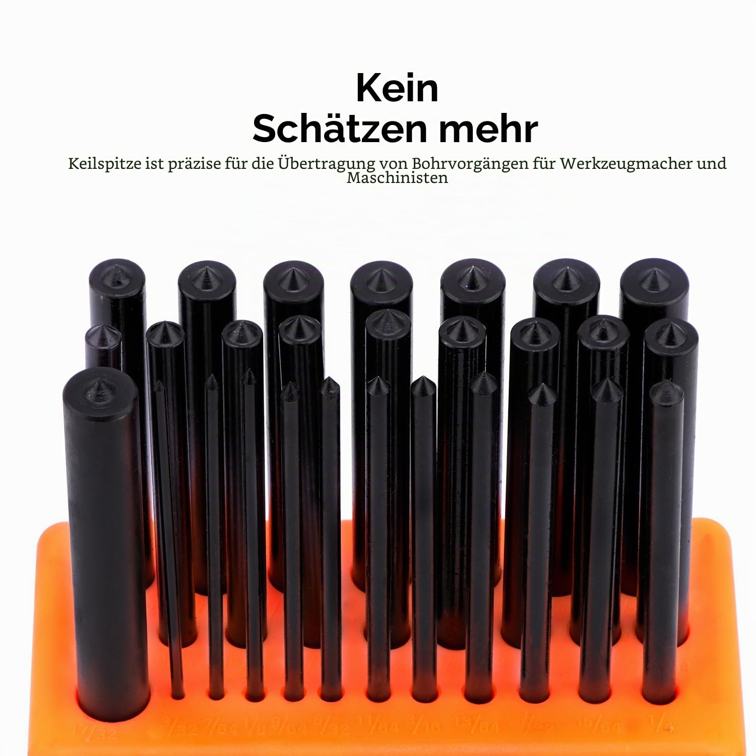NEIKO 02621A Transferstanzer-Set mit hochwertigen wärmebehandelten Stahl-Stanzern, Lochstanzer-Set, Stanzgrößen 0,9 cm bis 1,27 cm, 28-teiliges Set