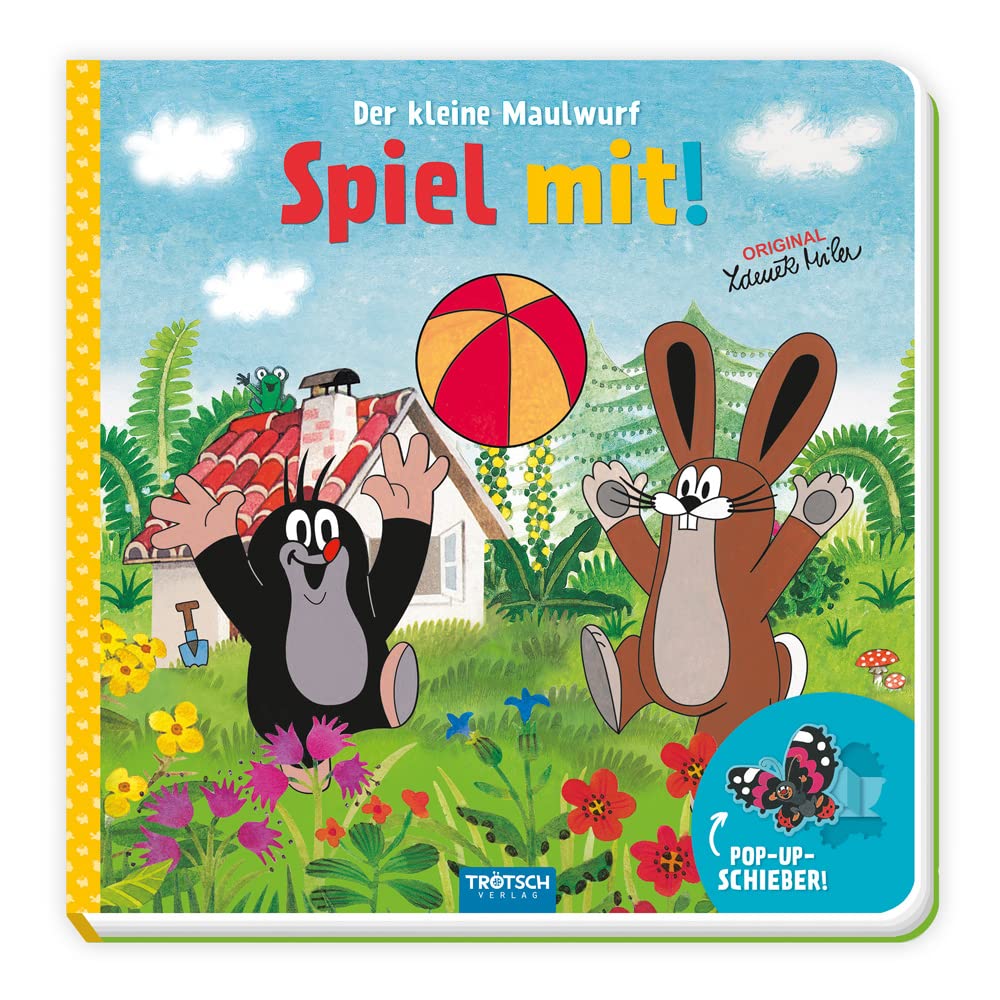 Trötsch Der kleine Maulwurf Spiel mit Pappenbuch mit Pop-up-Schiebern Product Description