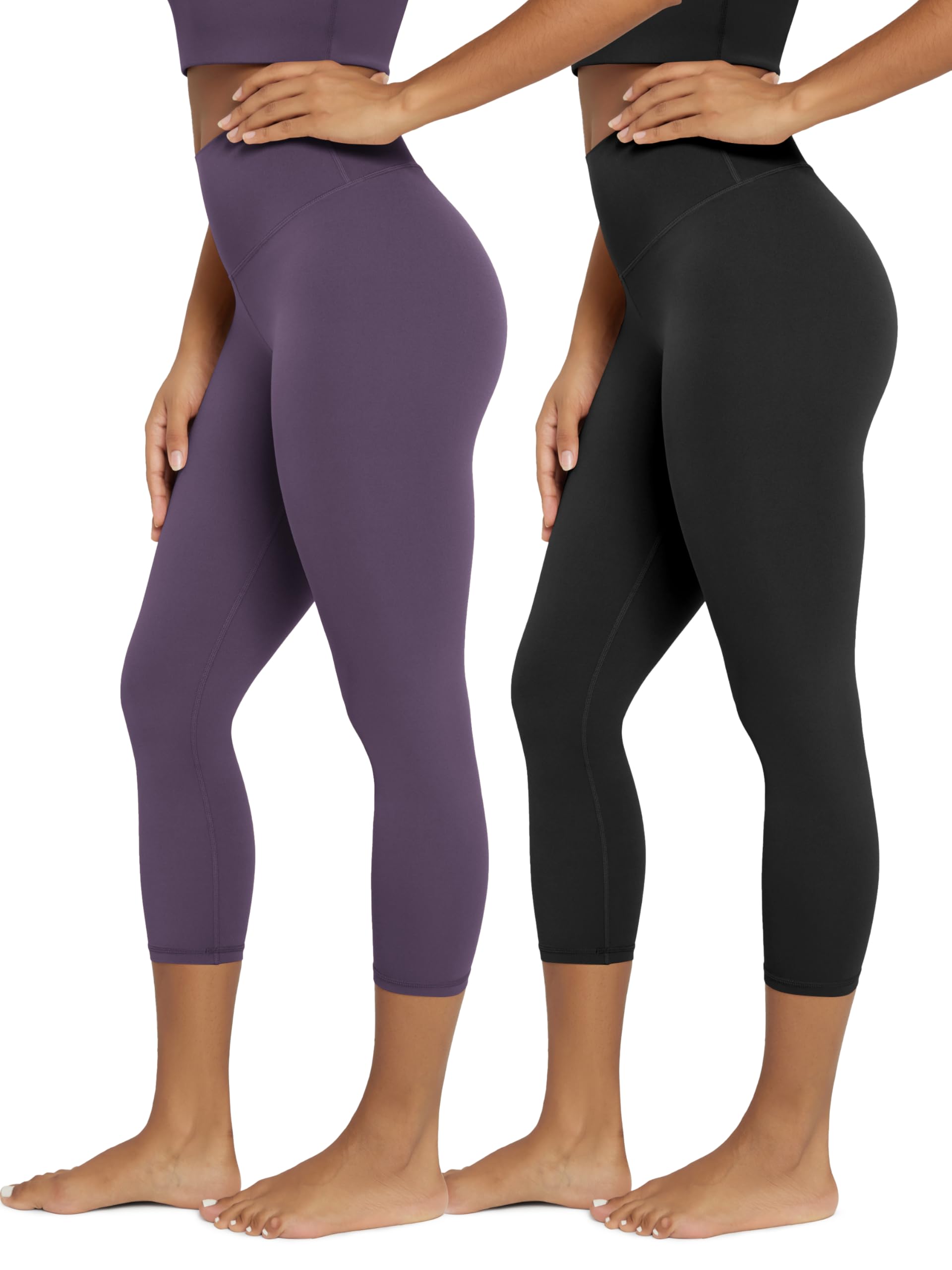 ODODOS 2-Pack Buttery Soft Lounge Yoga Leggings for Women 23" / 25" /28" High Waist Yoga Pants