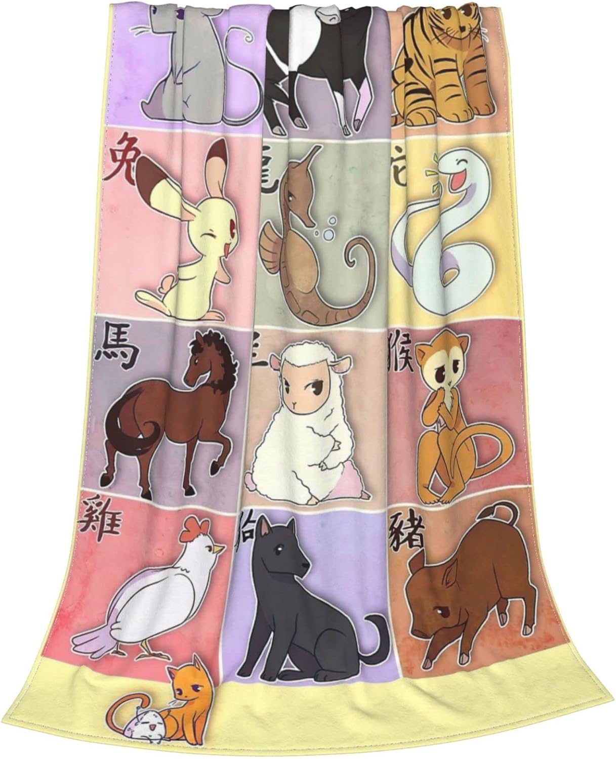 Blanket Soft Cozy Flannel Throw All Season Blankets for Sofa Bedding Living Room 60"X50"