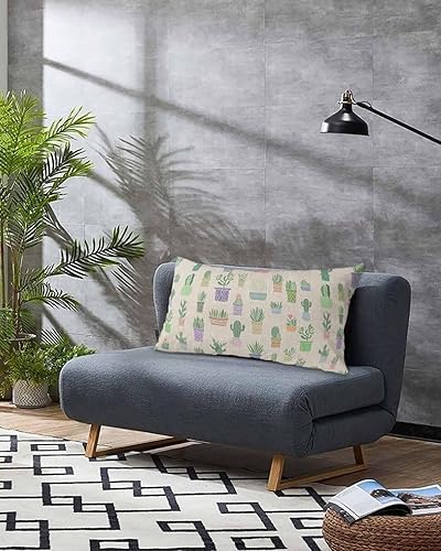 Miniatura 3 de Fundas de almohada de tamaño King con plantas verdes de verano, fundas de almohada suaves para cama, fundas de almohada decorativas de lujo, sofá