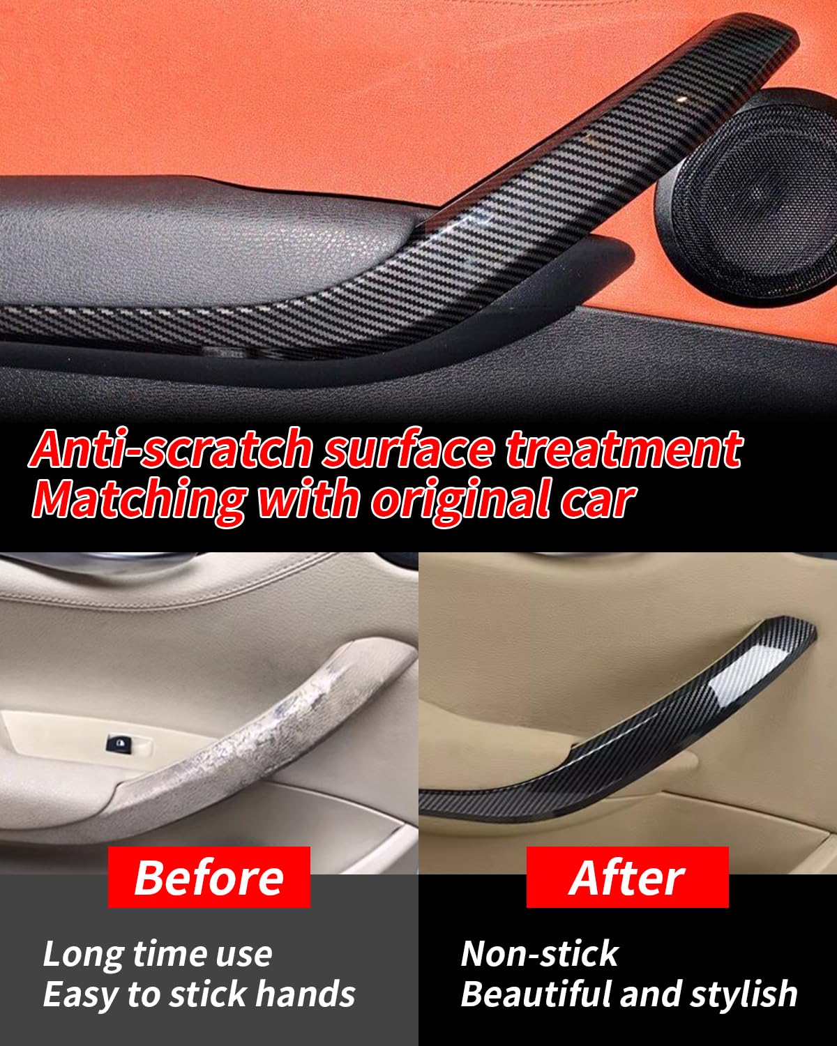 Couvercle Poignée Porte BMW X1 E84 2009-2015 | Left+Right | ABS+PC | Remplacement #51412991775 #51412991776