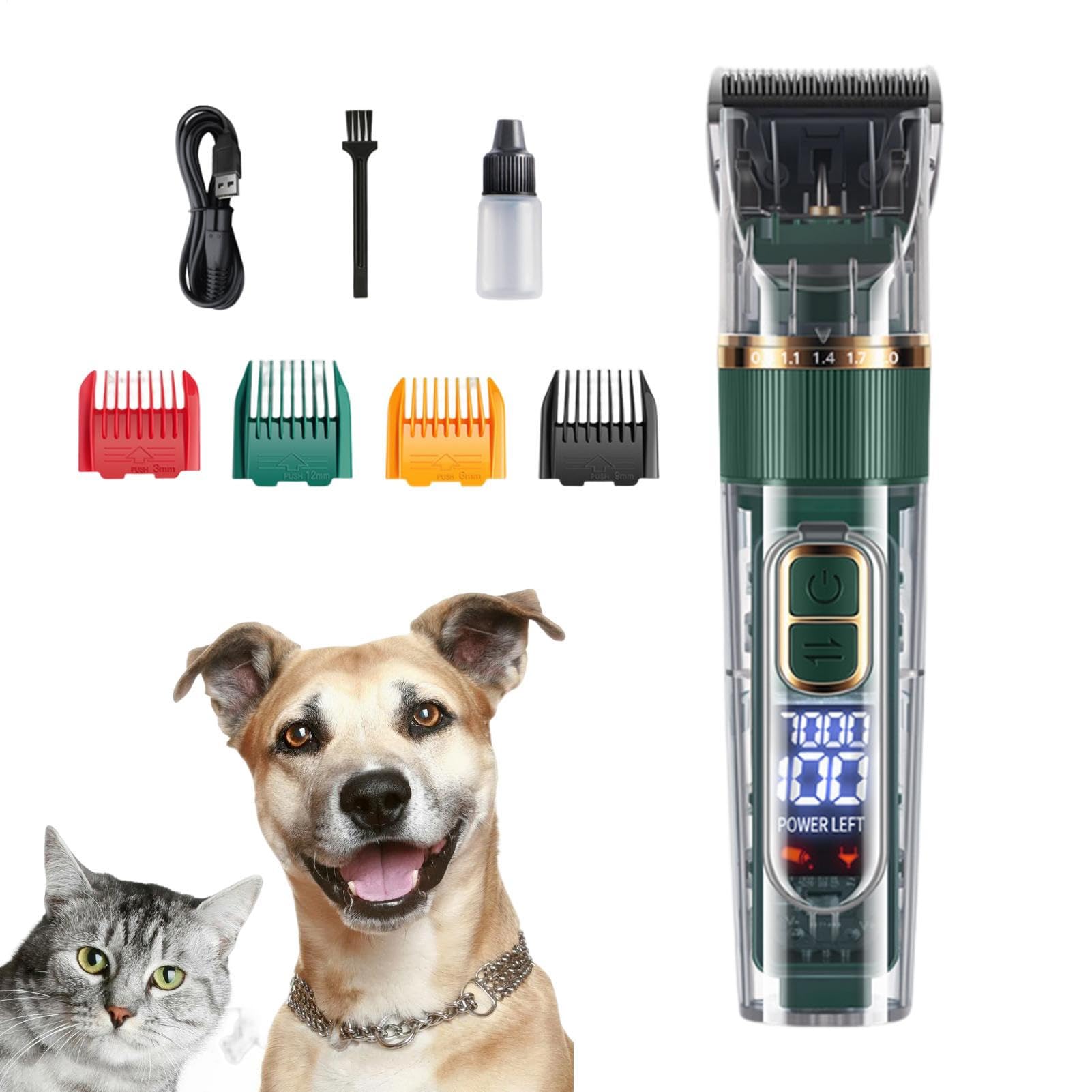 Rasori Per La Toelettatura | Trimmers Cattura Cordire Clippers Cacco | Set Di Strumenti Per La Toelettatura Per Animali Domestici, Scarichi Di Rivestimenti Digitali, Kit Di Toelettatura Per Gatti Per