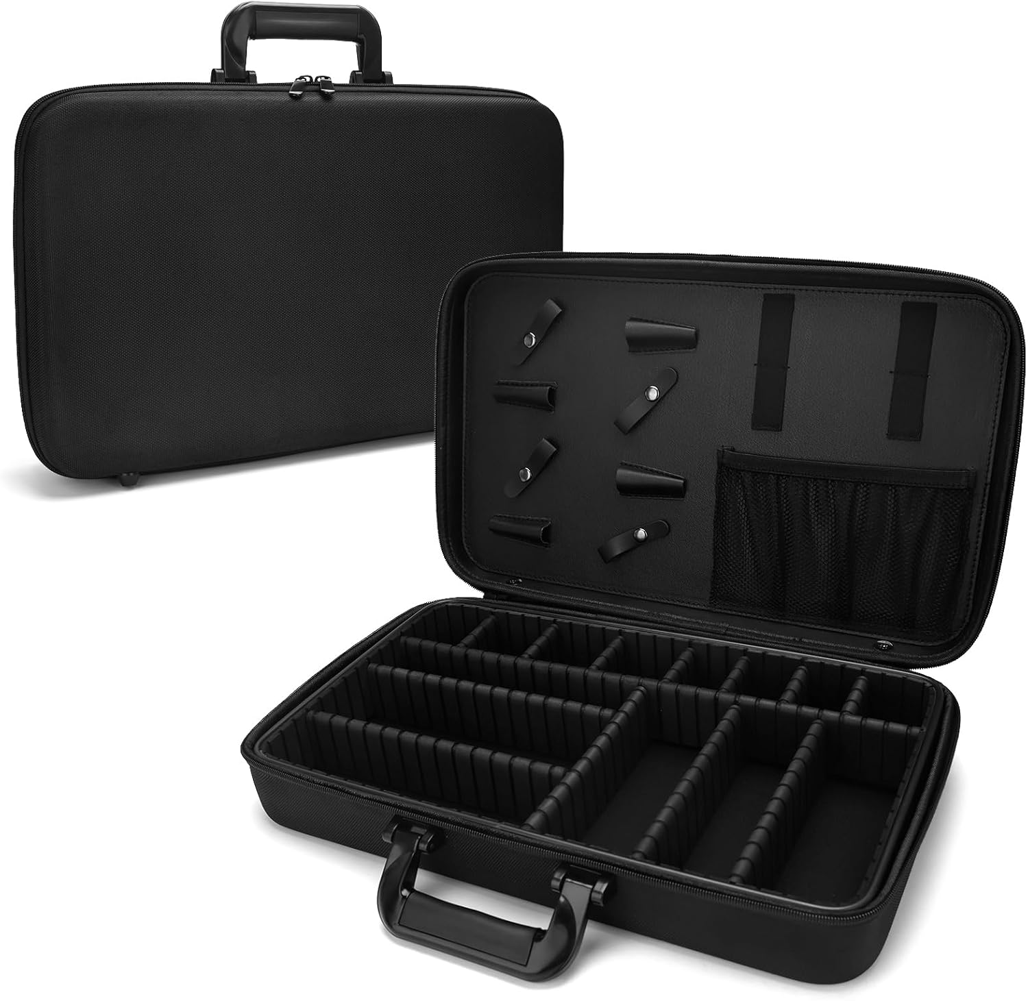 Barber Carrying Case,Barber Case, Stylist Tool Box Professional Salon Hair Cutting Grooming Kit Storage Organizer for Clippers, Scissors, Barber Supplies(Large)