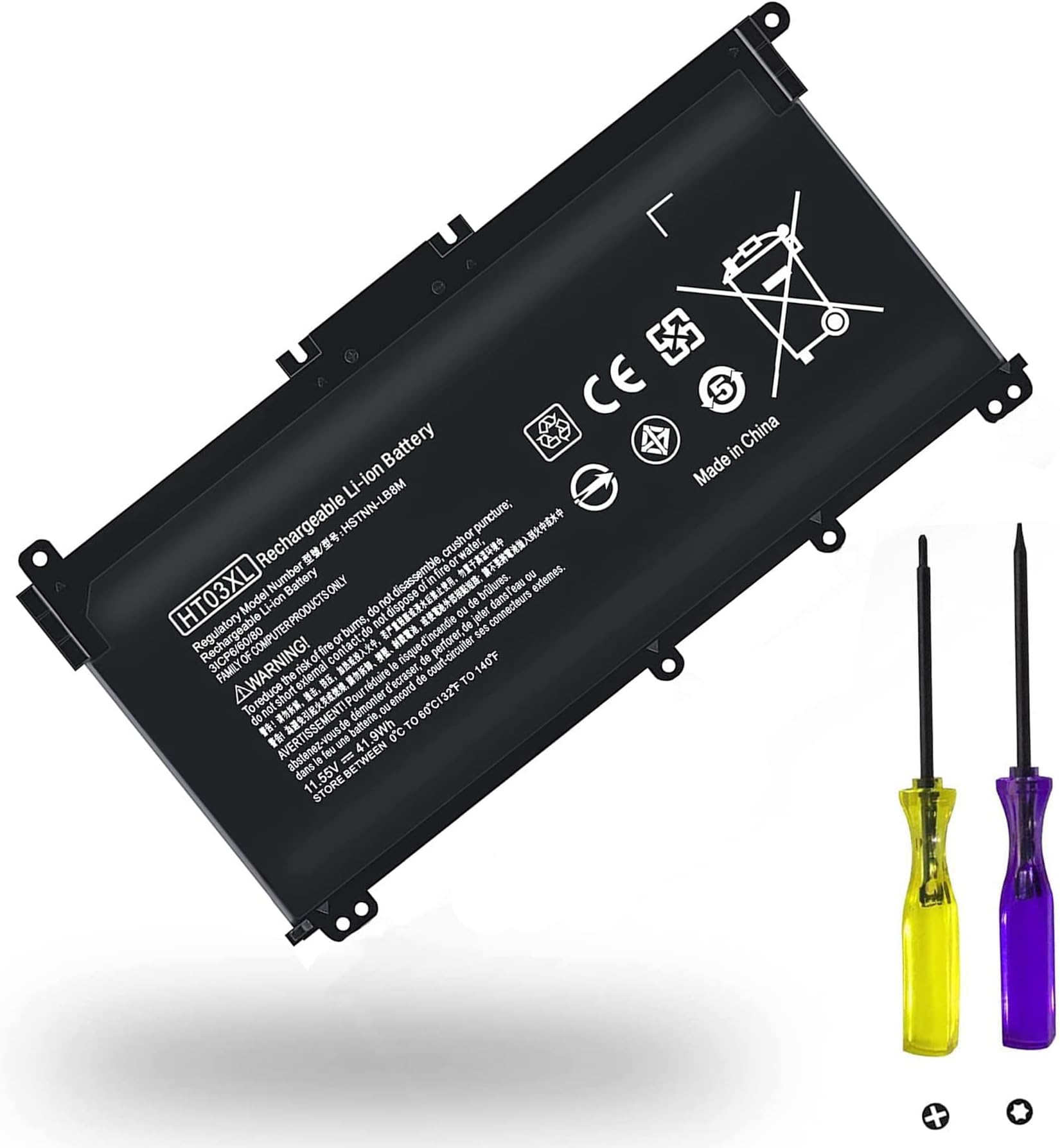 HT03XL L11119-855 Battery Replacement For HP Pavilion Laptops – Compatible With 14, 15, 17 Series, 41.7Wh, 3-Cell