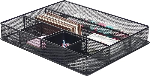 Brenton Studio Metro Mesh - Organizador de cajones grande, 2 716 pulgadas de alto x 15 18 pulgadas de ancho x 11 910 pulgadas de profundidad, color